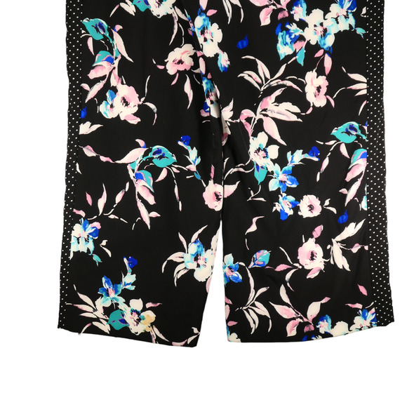 Lane Bryant Pants Womens 22 24 High Rise Wide Leg Floral Polka Dot Multicolor - Picture 12 of 13